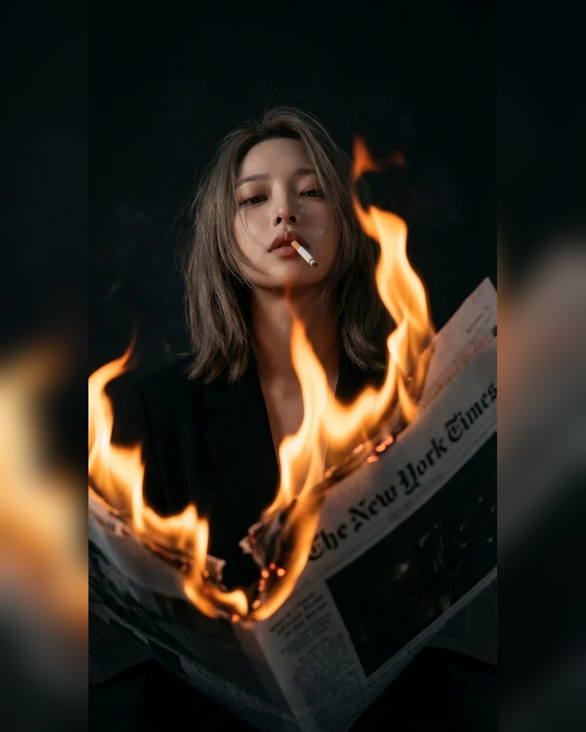 ساخت عکس با شعله آتش با هوش مصنوعی